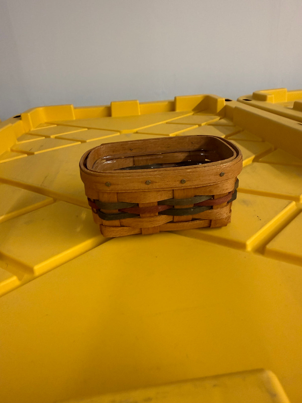 Longaberger business card basket with protector