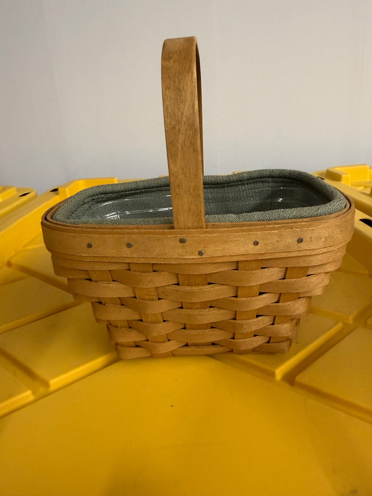 Longaberger small comforts basket with liner and protector