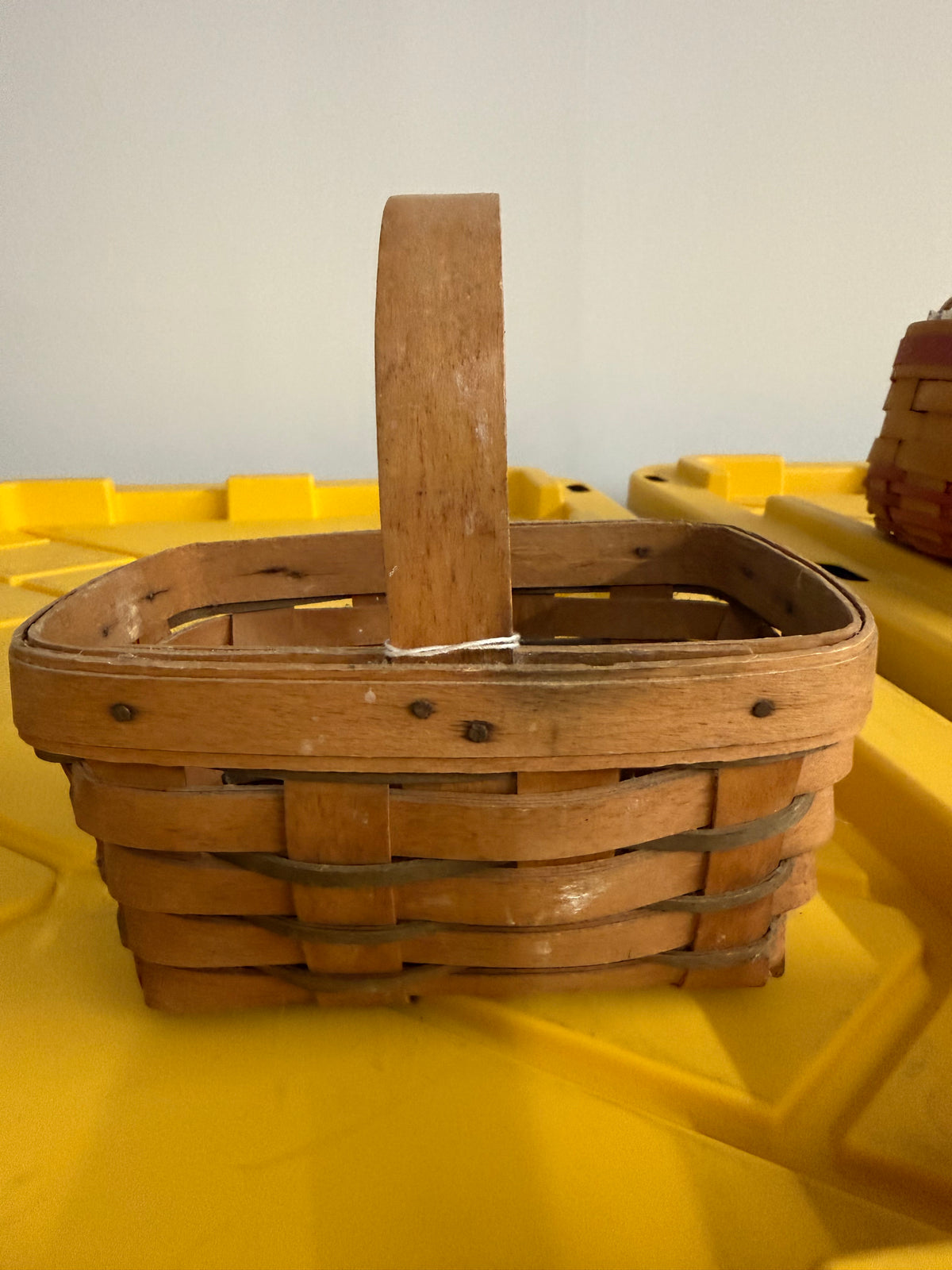 Longaberger mini chore basket -needs cleaned