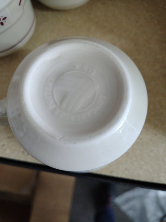 Longaberger tea cup in Traditional Red