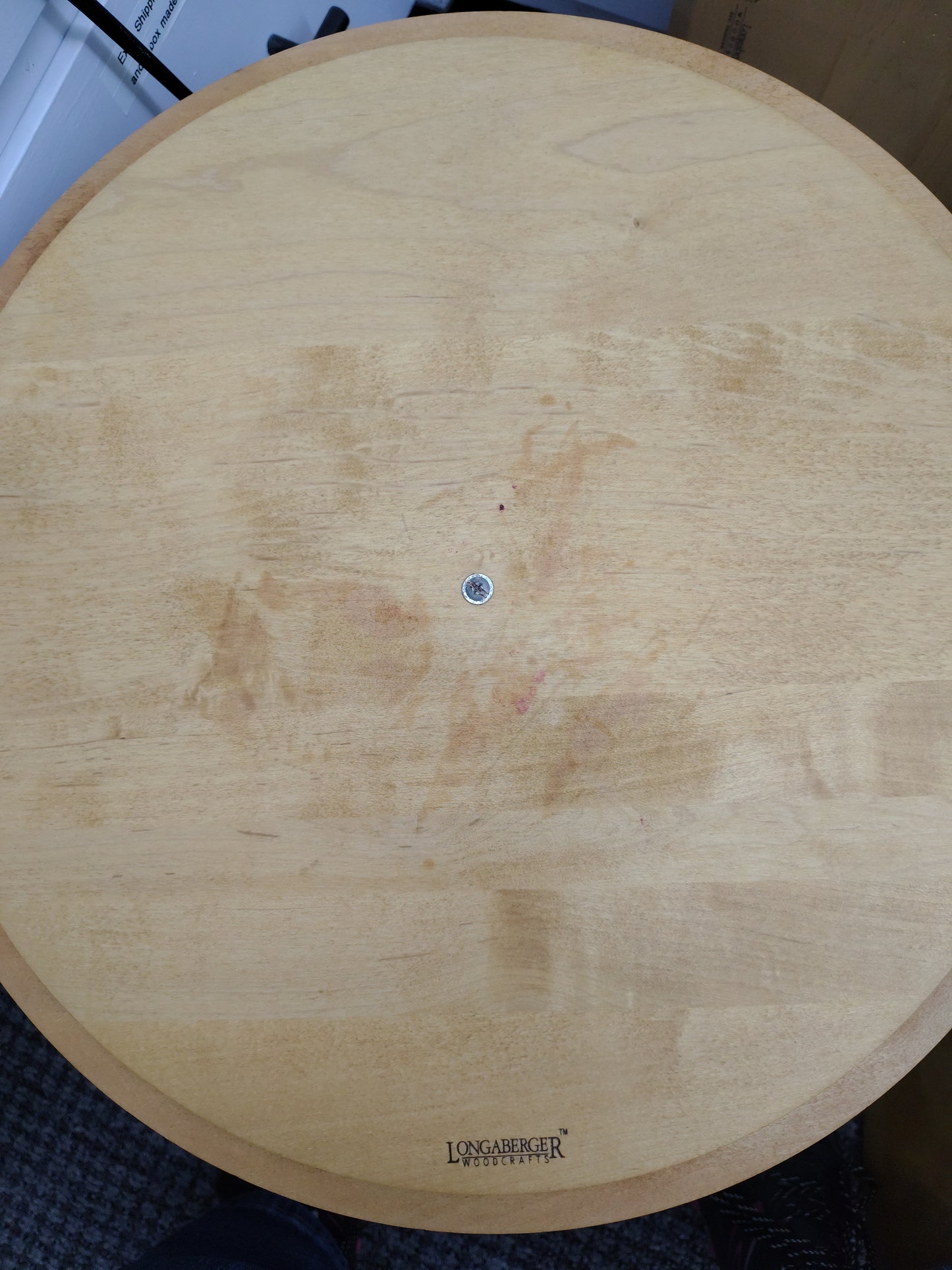 Longaberger Ficus 16.25" grn knob lid