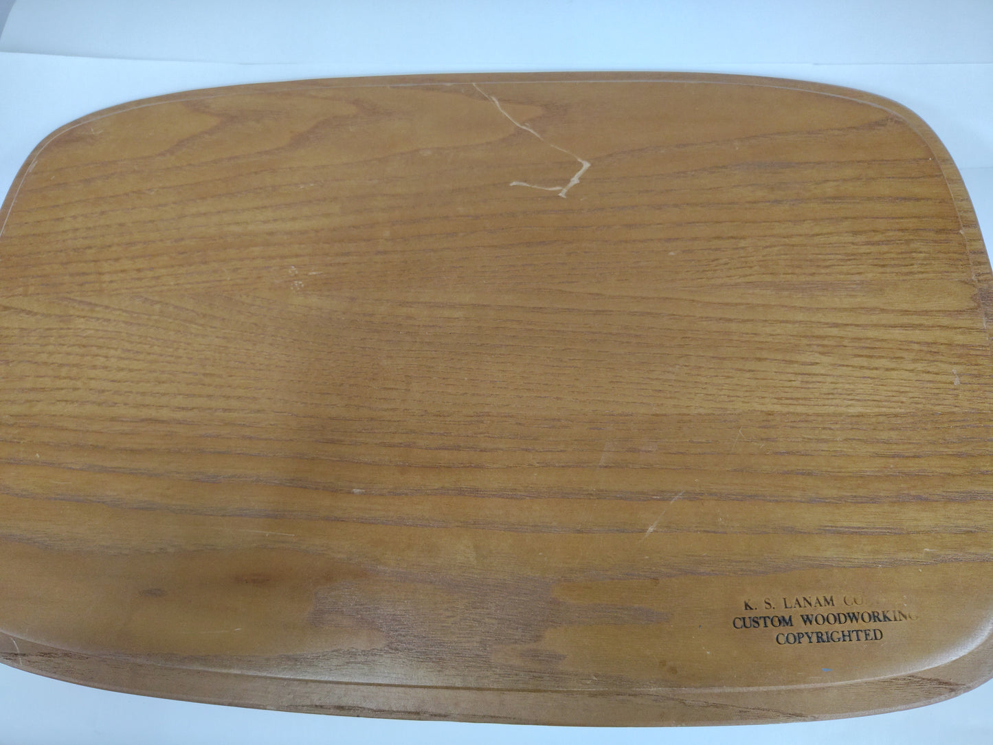 K S Lanam Noah Ark lid 17.75x11"