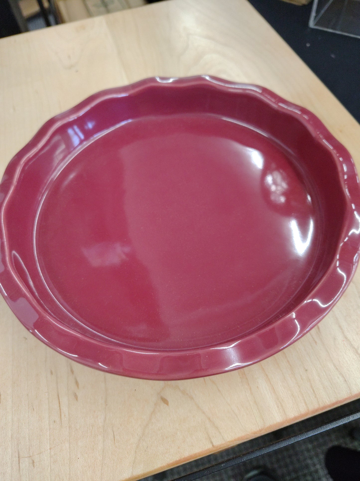 Longaberger Quiche plate in paprika