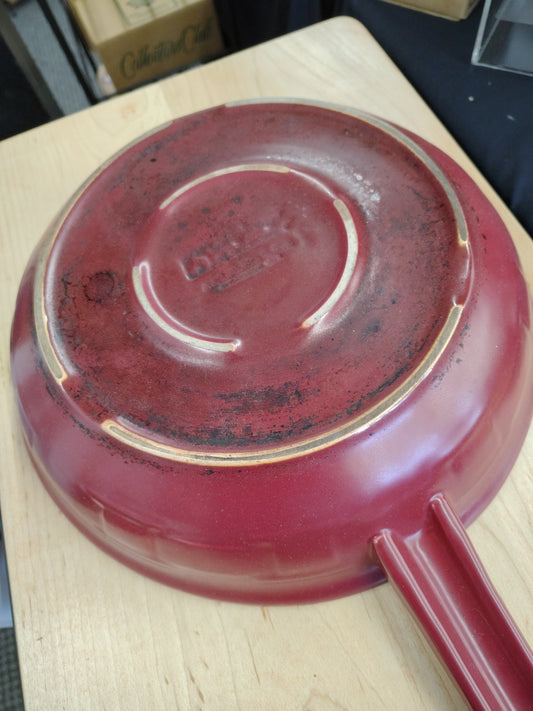 Longaberger flamewear pan in paprika. Has been used, see photos