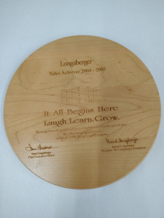 Longaberger Sales Achiever 2004-2005 lid