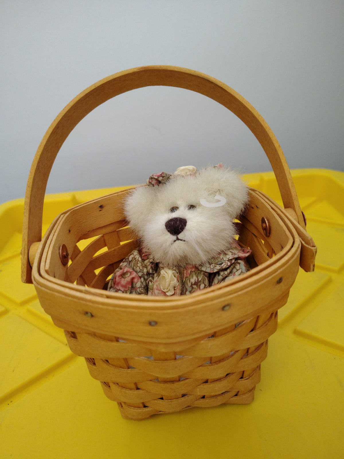 Longaberger Horizon of Hope 2001 basket with bear