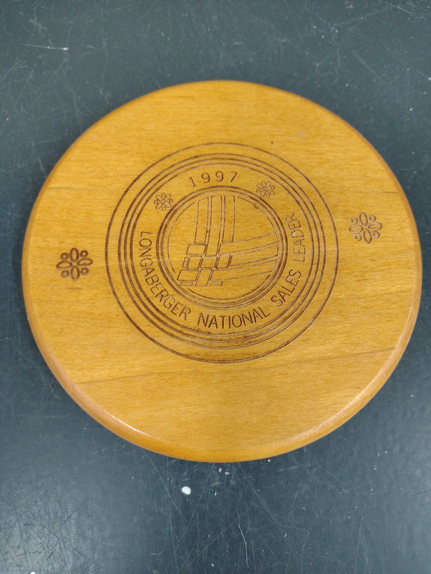 Longaberger 1997 National Sales Leader lid 5.5"