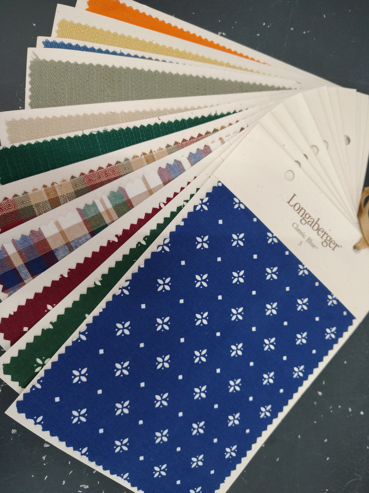 Longaberger fabric cards