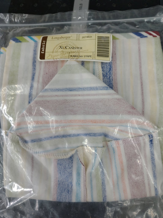 Longaberger XL Canister Liner in Sunny Day Stripe