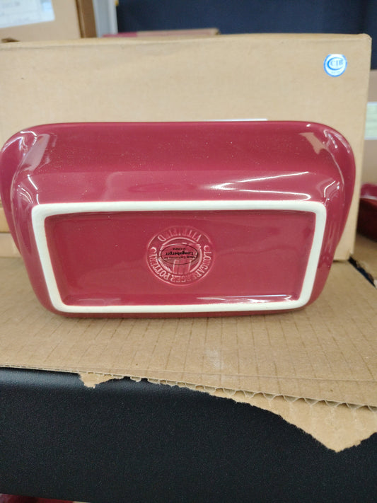 Longaberger woven traditions small loaf dish in paprika