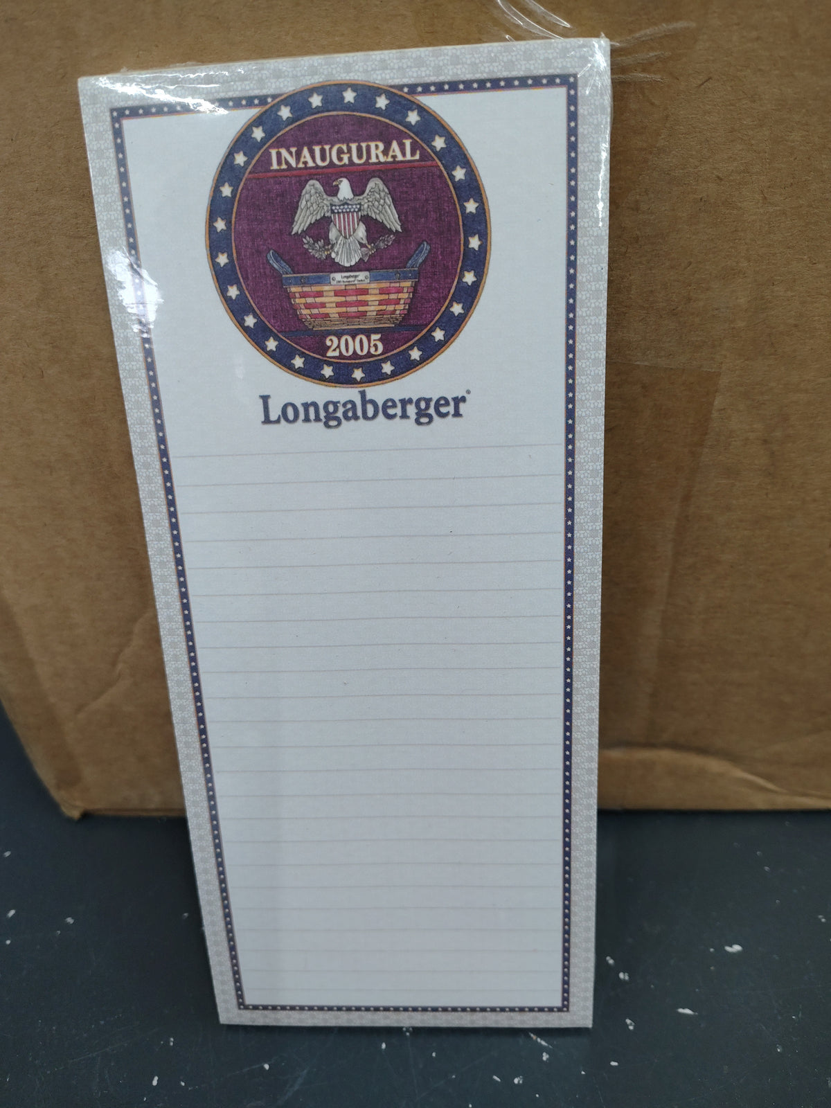 Longaberger 2005 Inauguration note pad