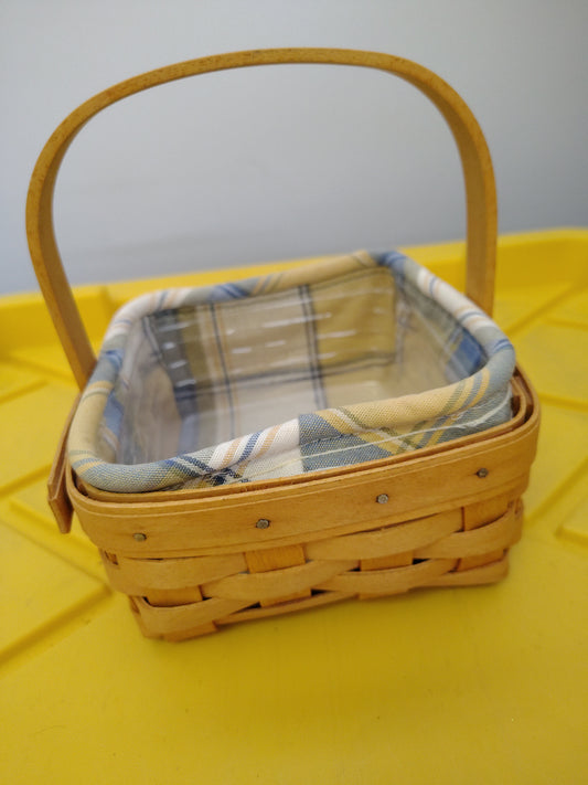 Longaberger Terragon basket with liner and protector