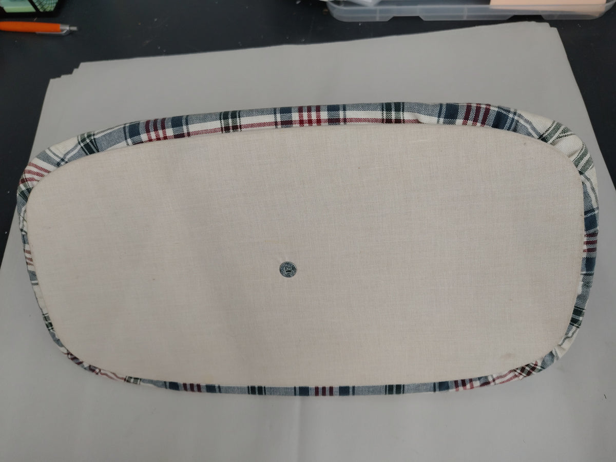 Longaberger fabric (stained) 16x8.5" lid