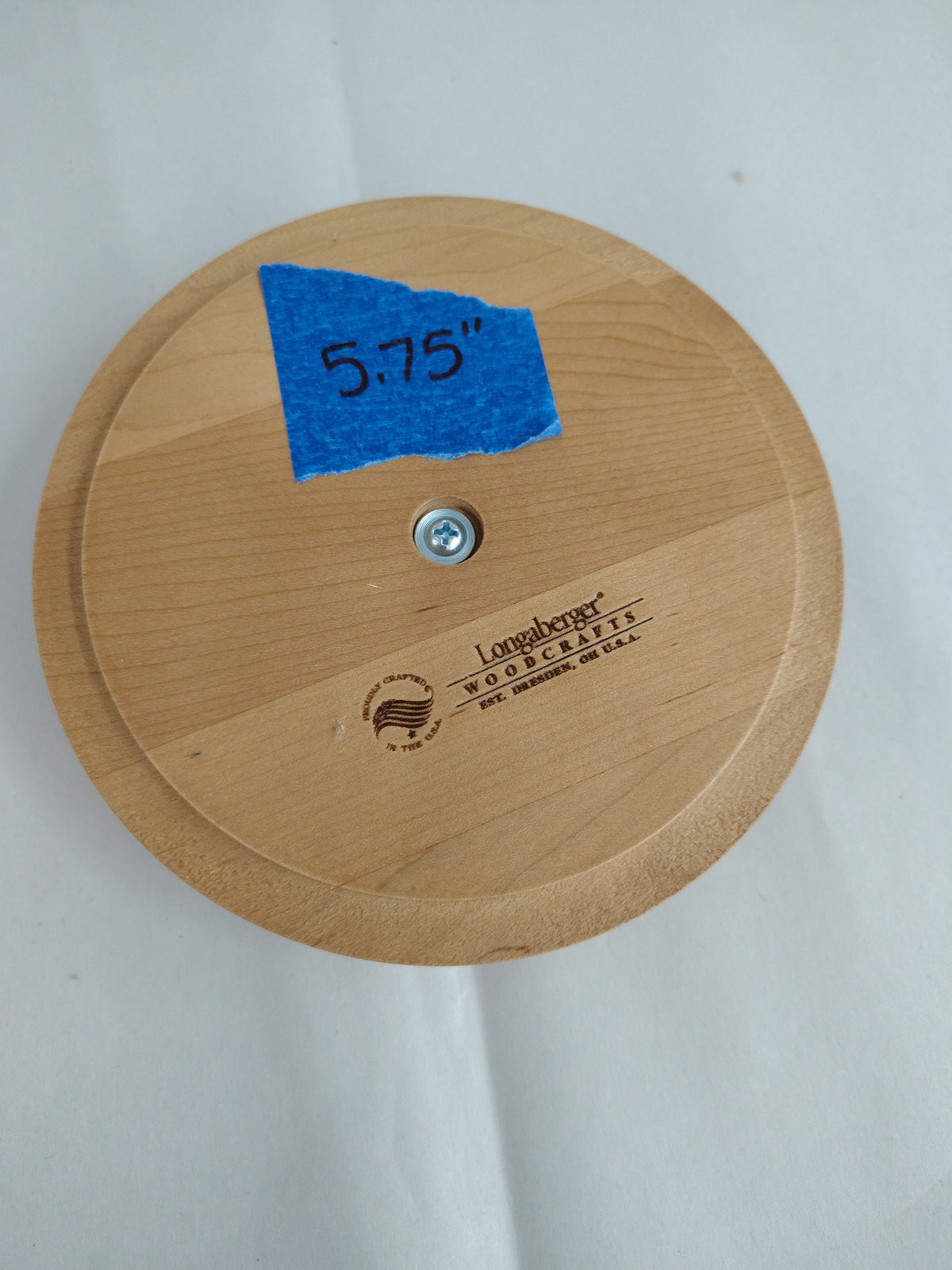 Longaberger 5.75" round lid