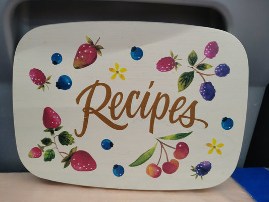 Longaberger large recipe lid