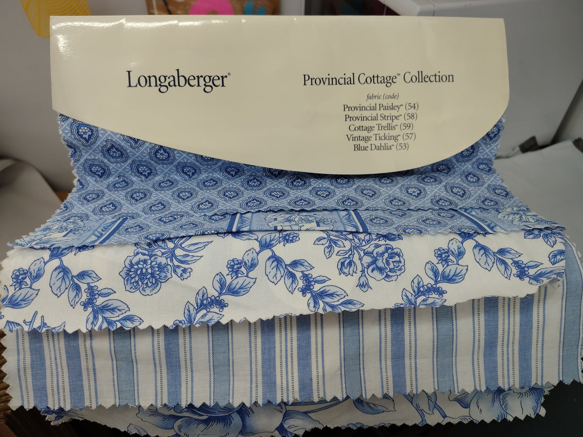 Longaberger Provincial Cottage fabric samples
