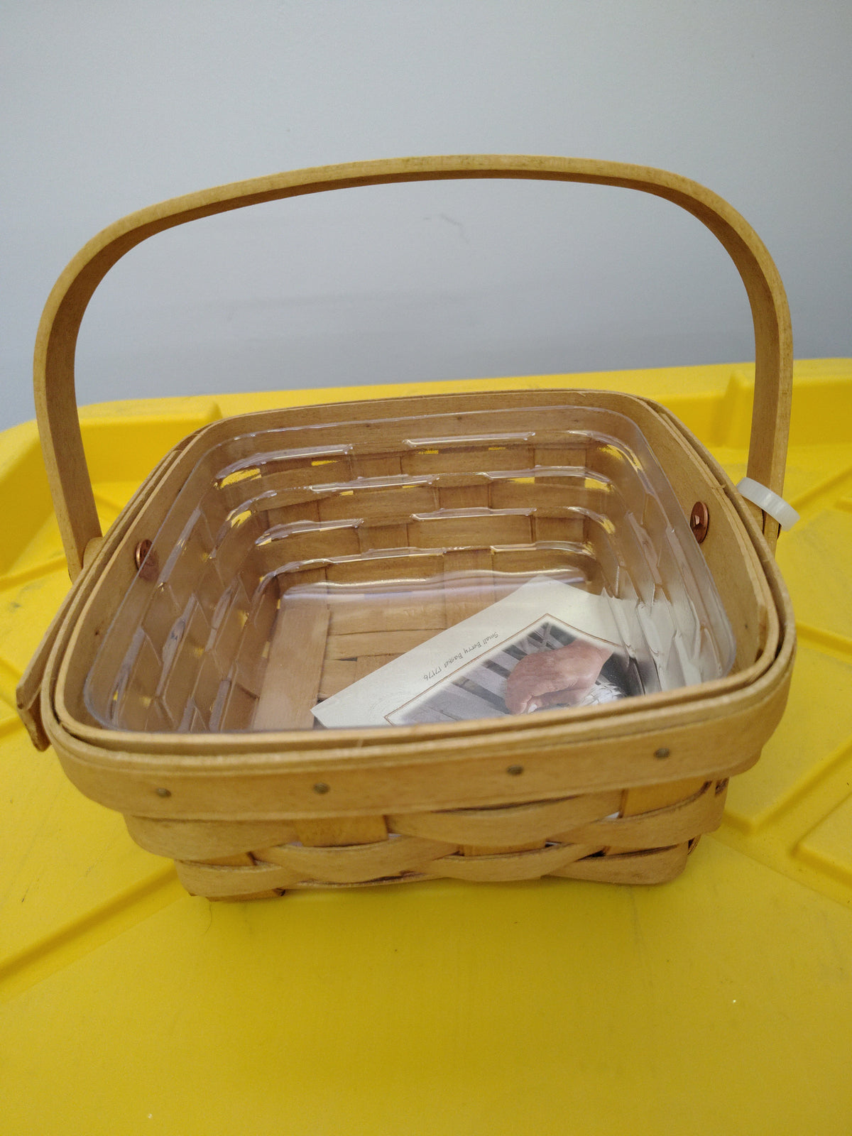Longaberger small berry basket with protector
