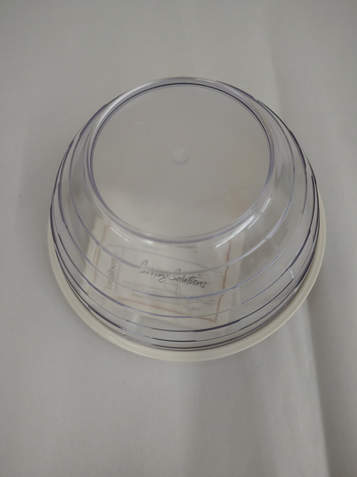Longaberger 7” hard bowl protector with lid