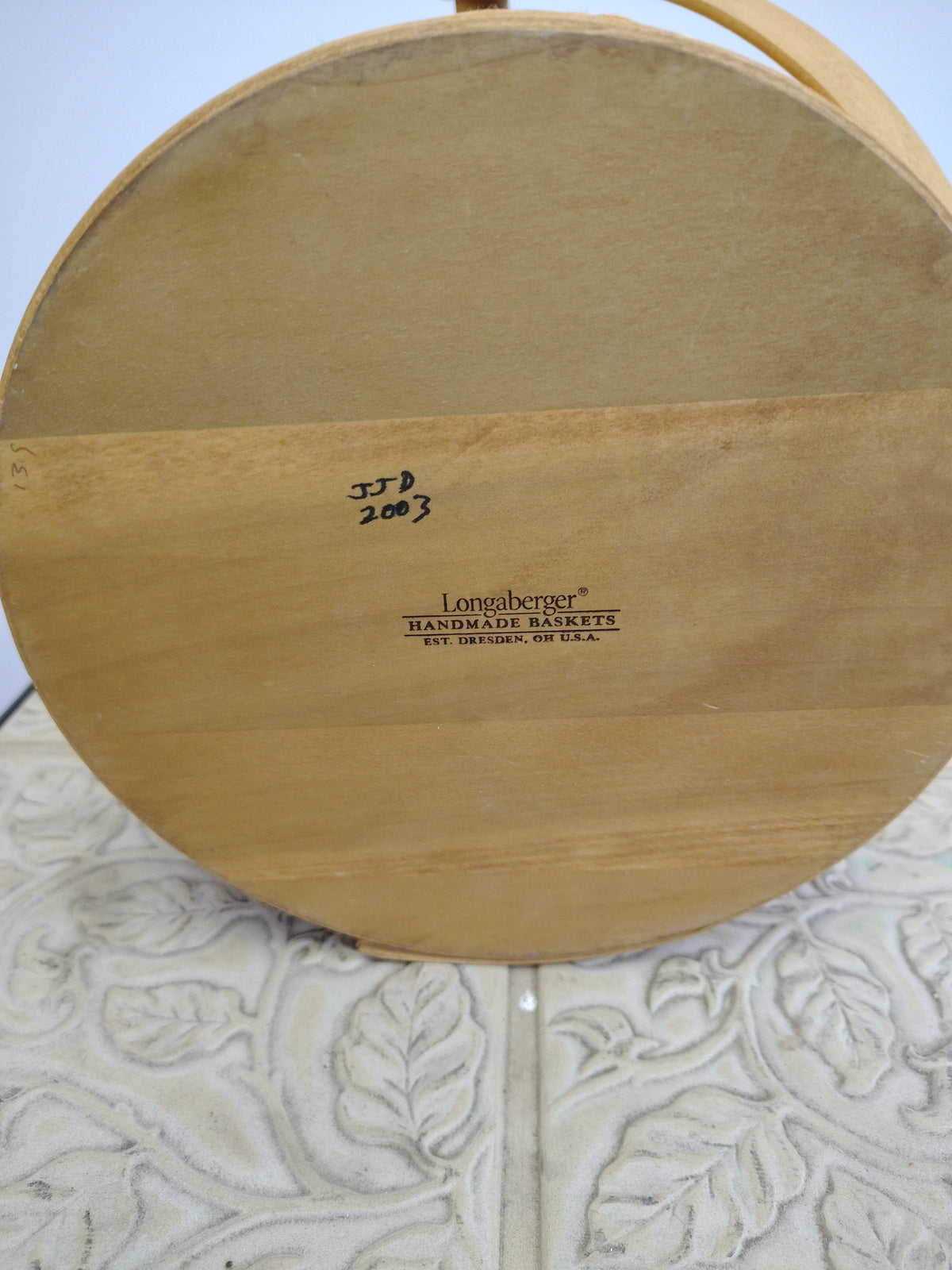 Longaberger ice bucket with protector