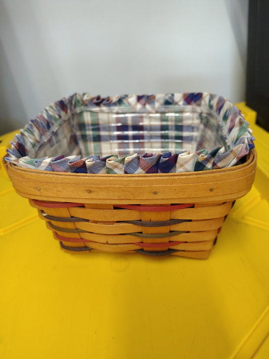 Longaberger large berry basket with liner and protector