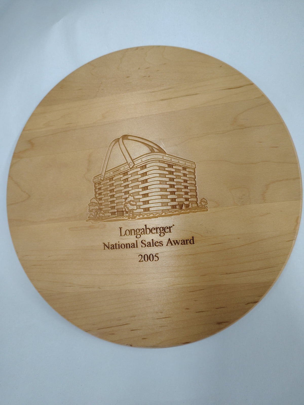 Longaberger 2005 National Sales Leader lid