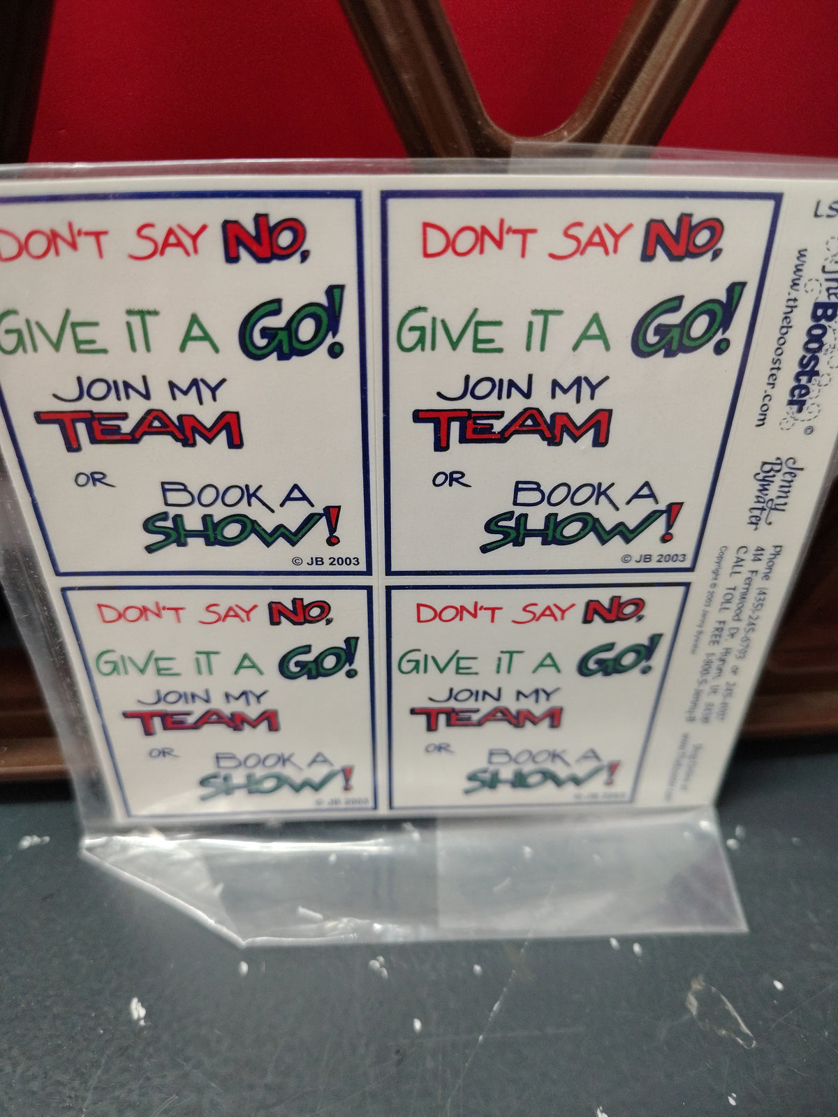 Longaberger Join My Team stickers. 2 sheets with 4 to a sheet