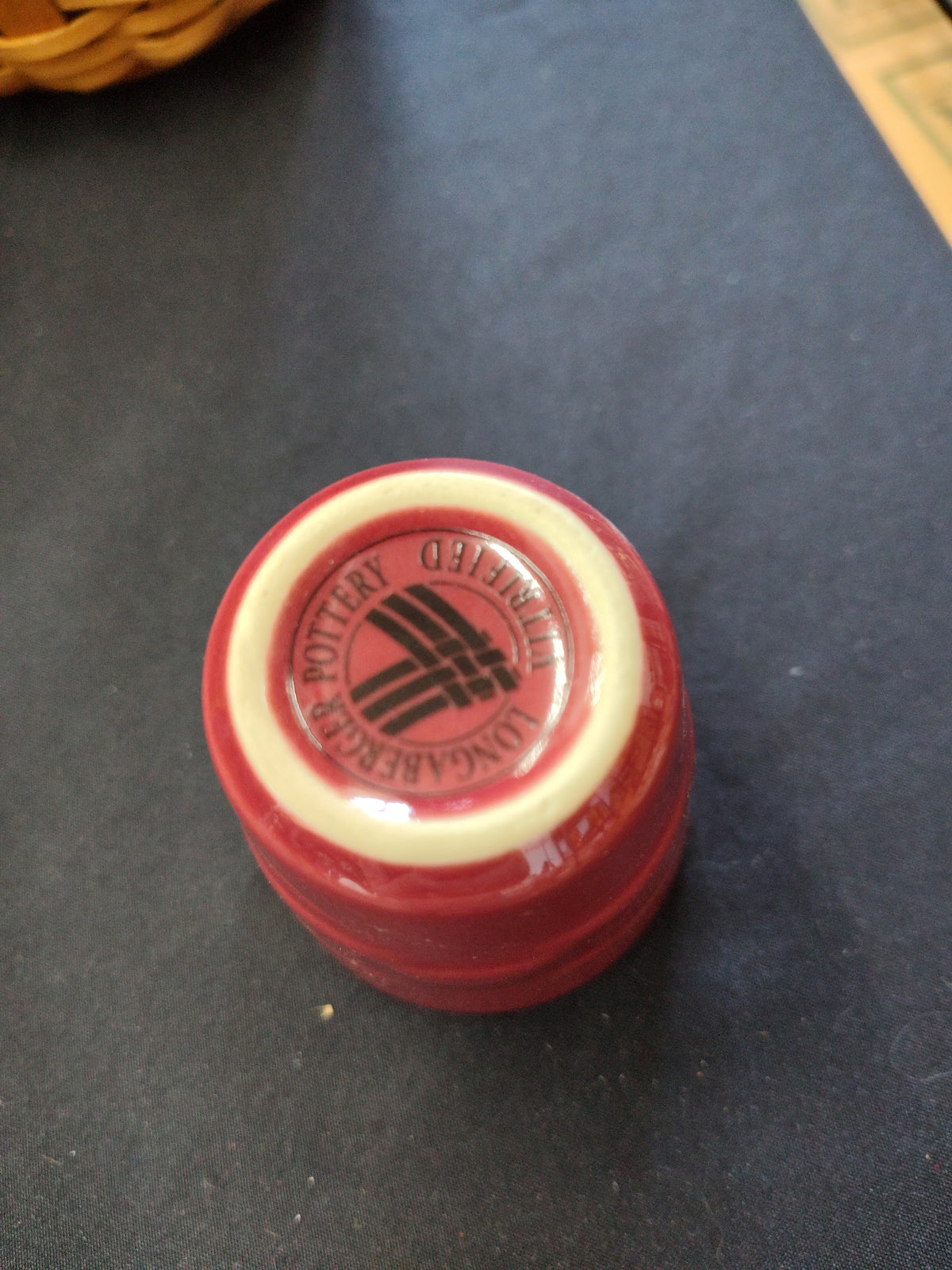 Longaberger toothpick holder in paprika
