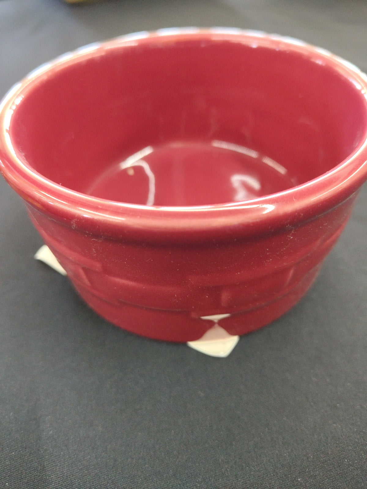 Longaberger Woven traditions salt Croc in paprika