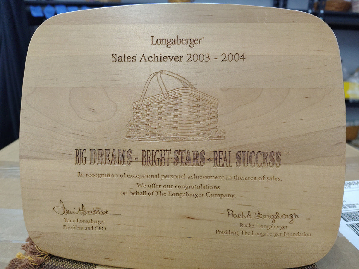 Longaberger 2003-2004 Sales Achiever Lid