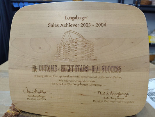 Longaberger 2003-2004 Sales Achiever Lid