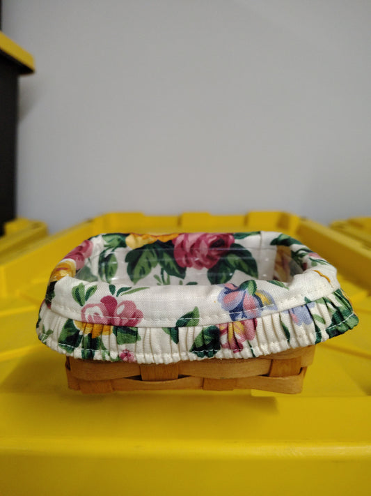 Longaberger Business card basket with liner and protector