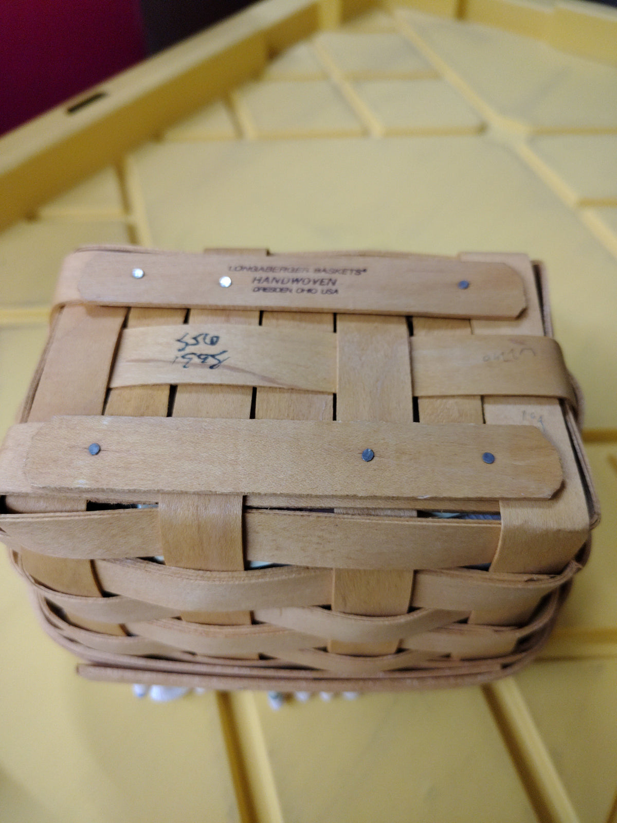 Longaberger Tea basket with liner and protector