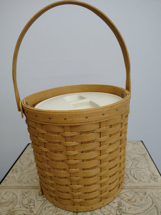 Longaberger ice bucket with protector