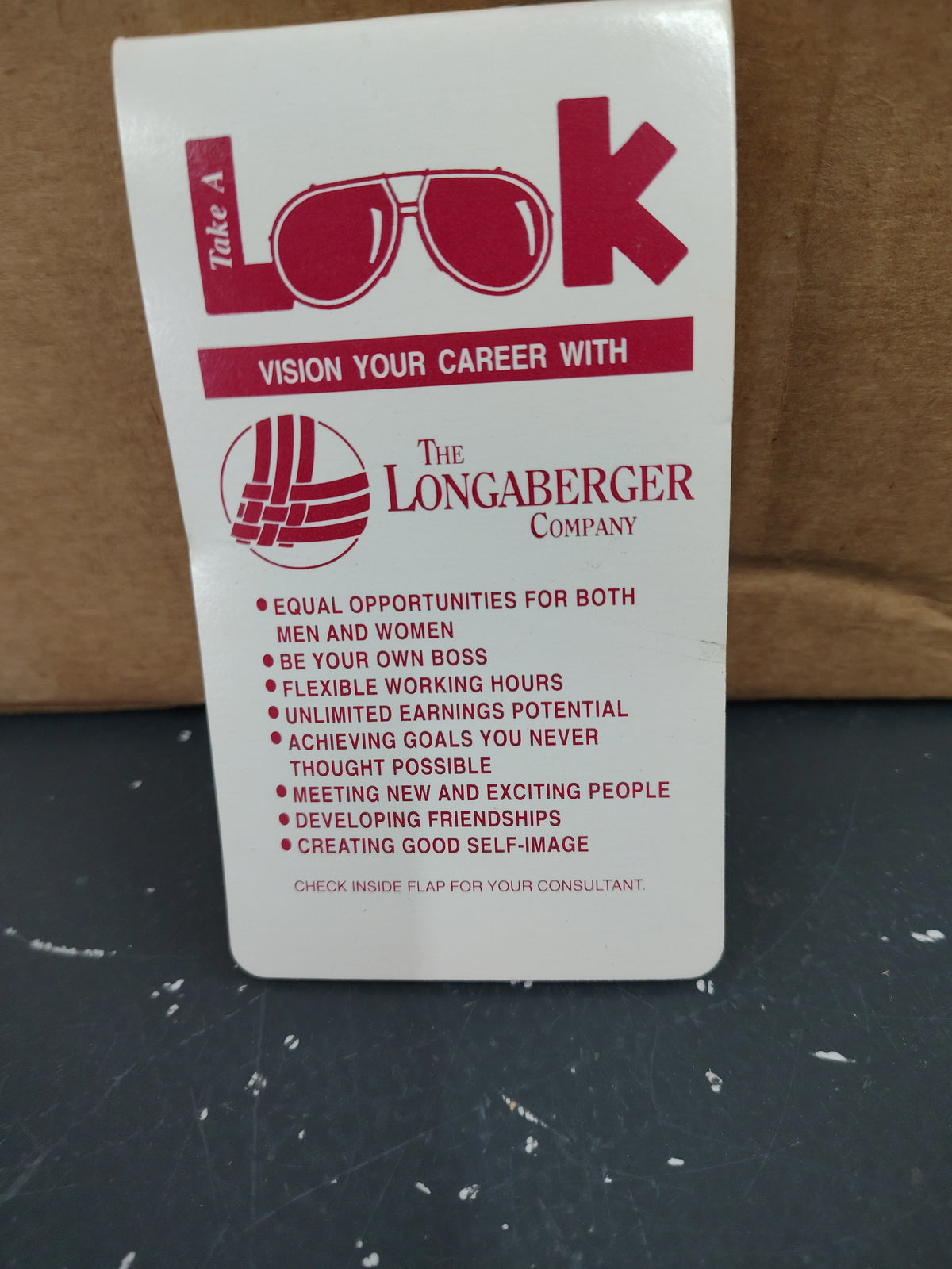 Longaberger note pad