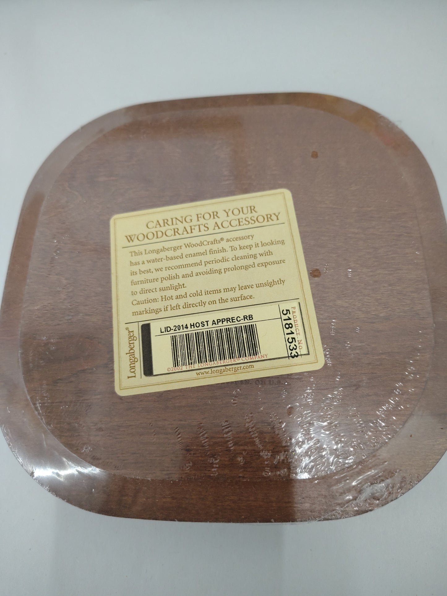 Longaberger 2014 Host Apprec RB Lid