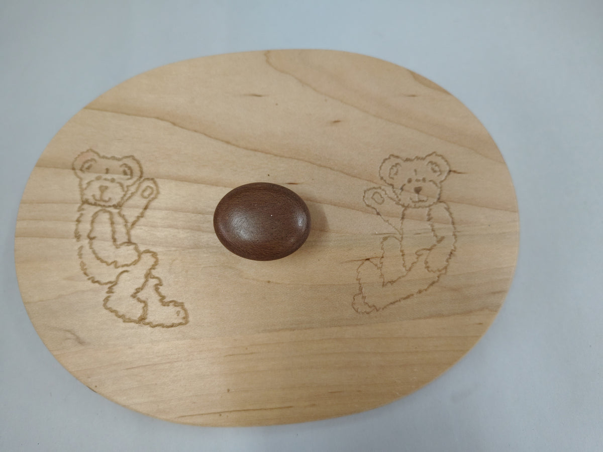 Longaberger 7.25x5.5 2 bear lid