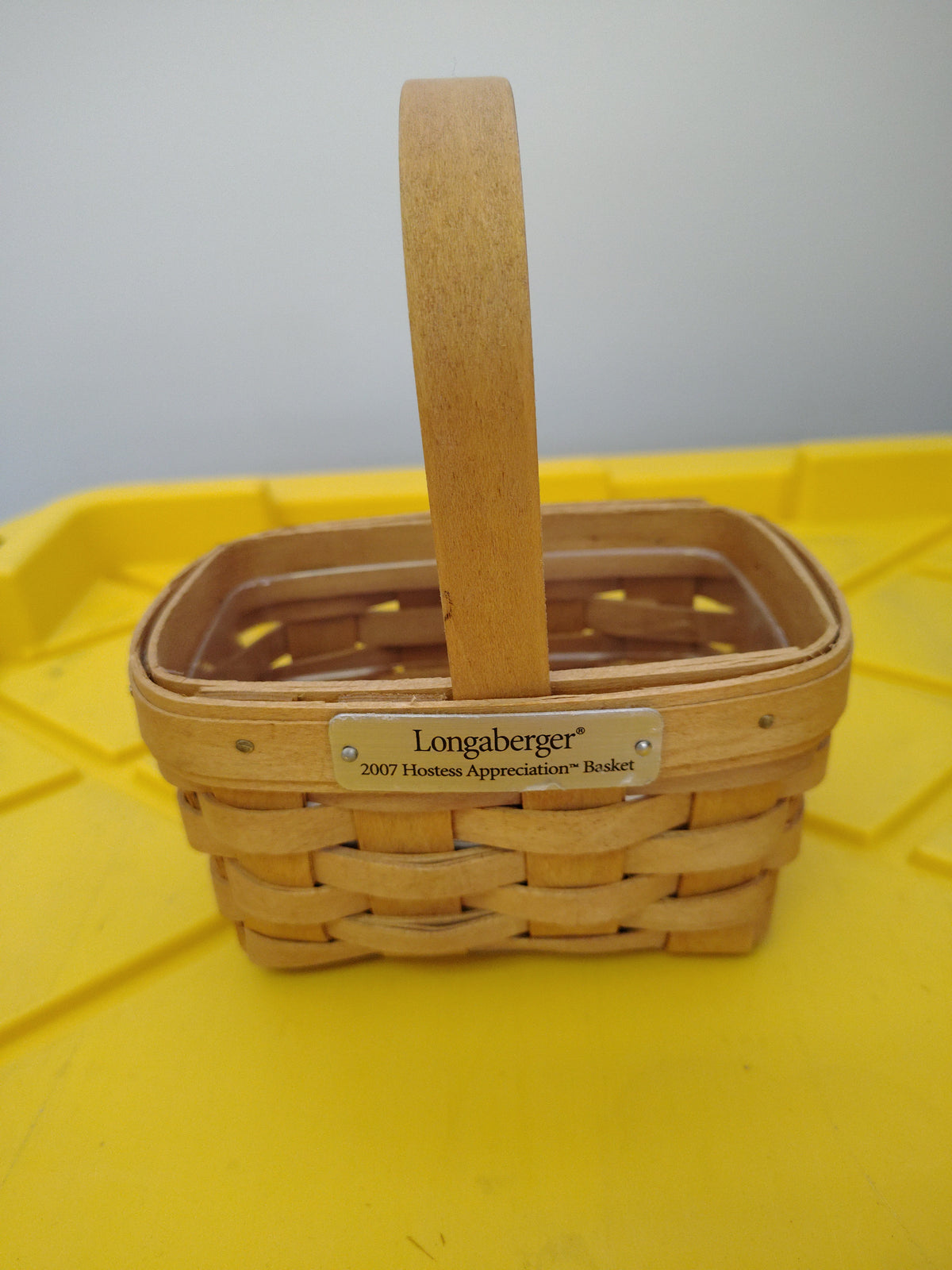 Longaberger Hostess Appreciation basket with protector