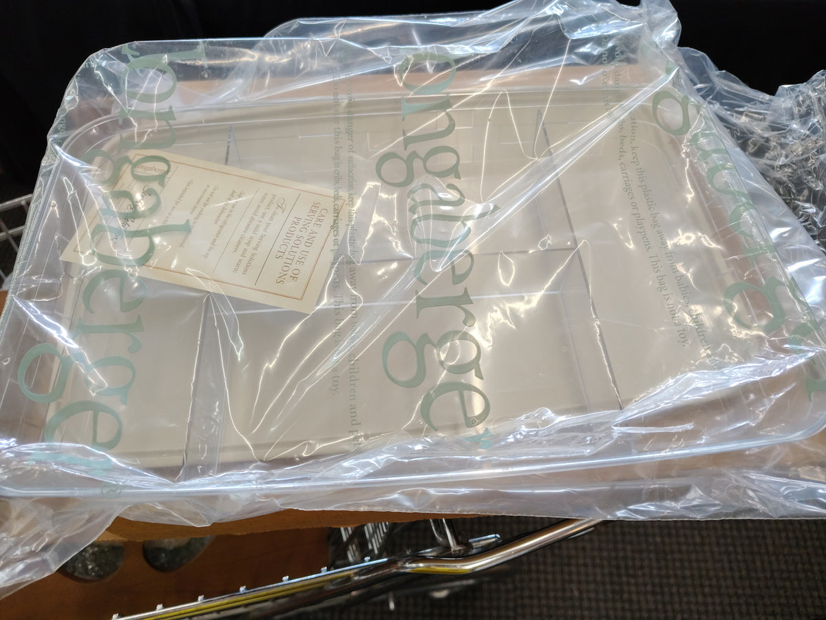 #40643 Longaberger HARD divided 9x13 serving solutions set protector