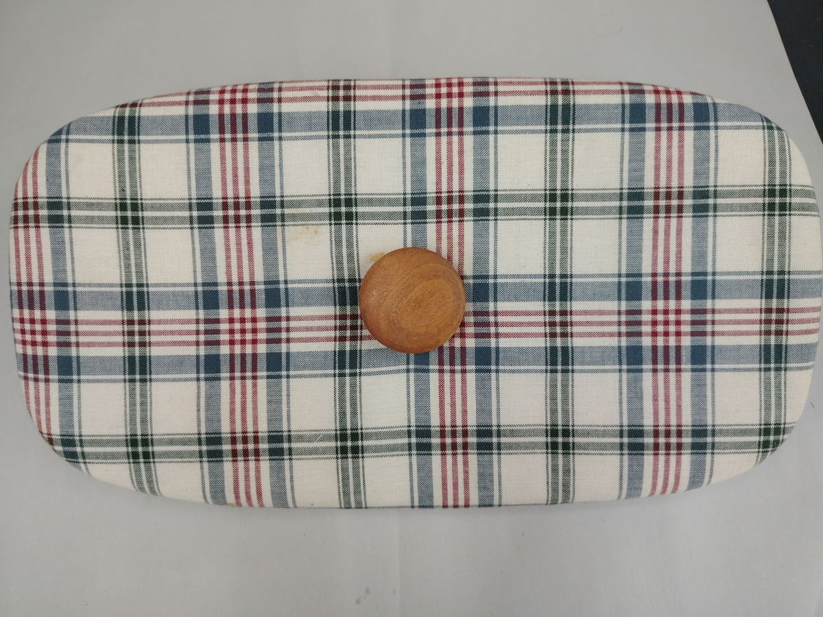 Longaberger fabric (stained) 16x8.5" lid
