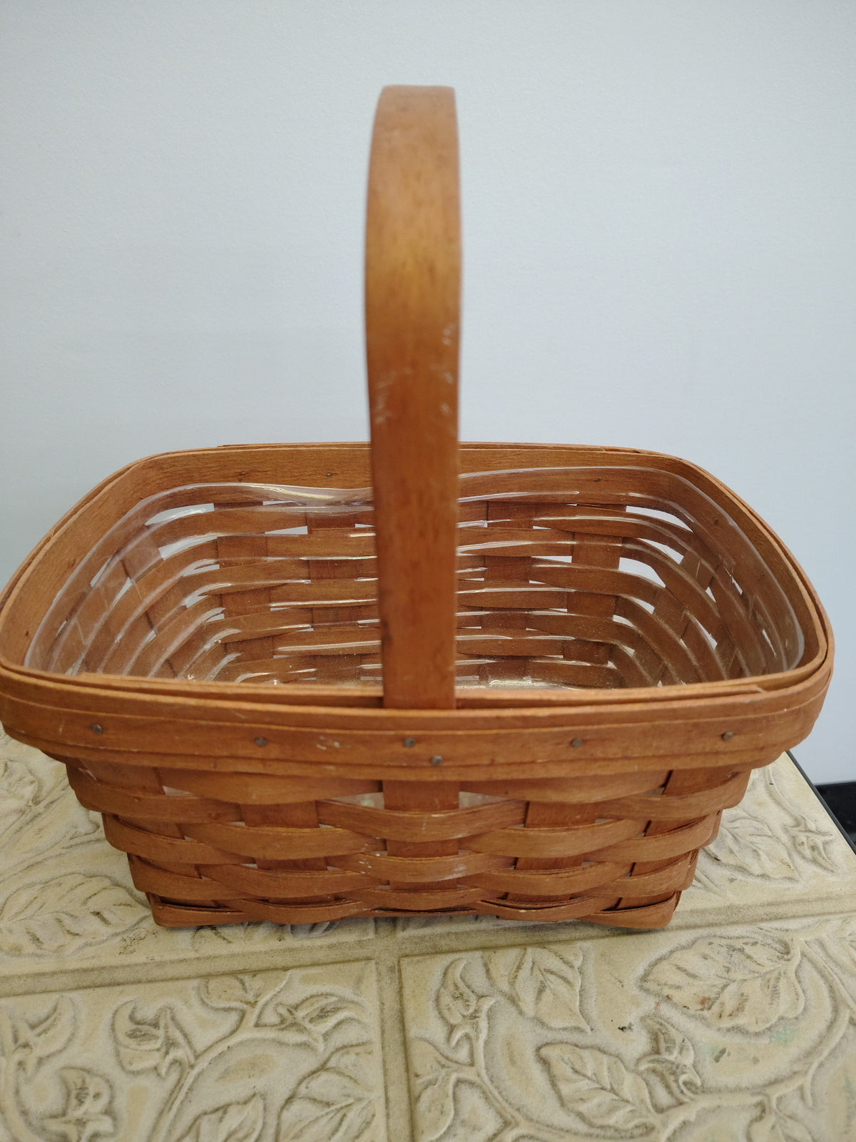 Longaberger Spring basket with dirty protector.