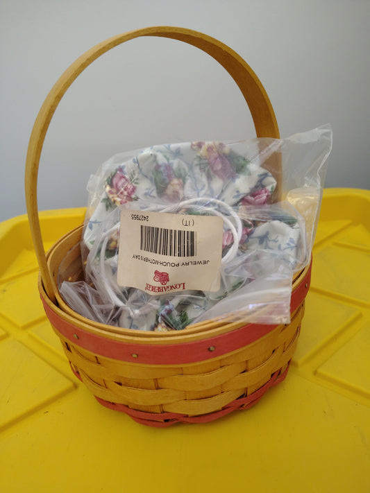 Longaberger Mother's Day 1998 Rings and Things with jewelry pouch