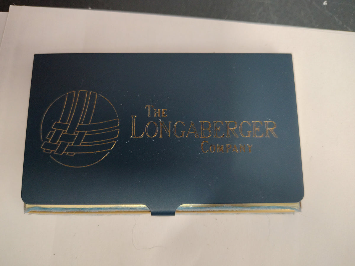 Longaberger metal business card holder