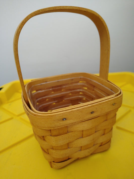 Longaberger small peg basket with protector