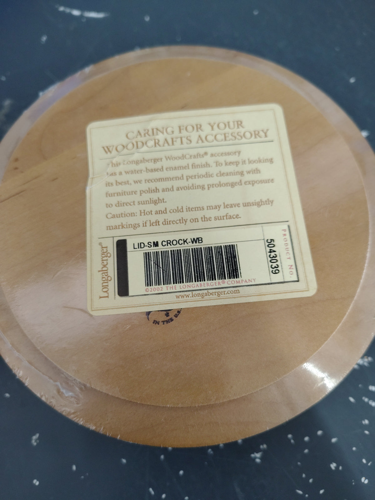 Longaberger Small Crock WB Lid