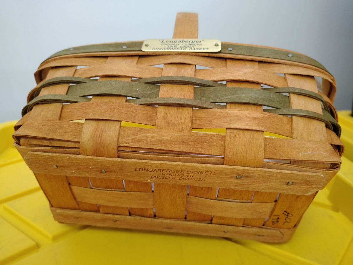 Longaberger Gingerbread basket with protector