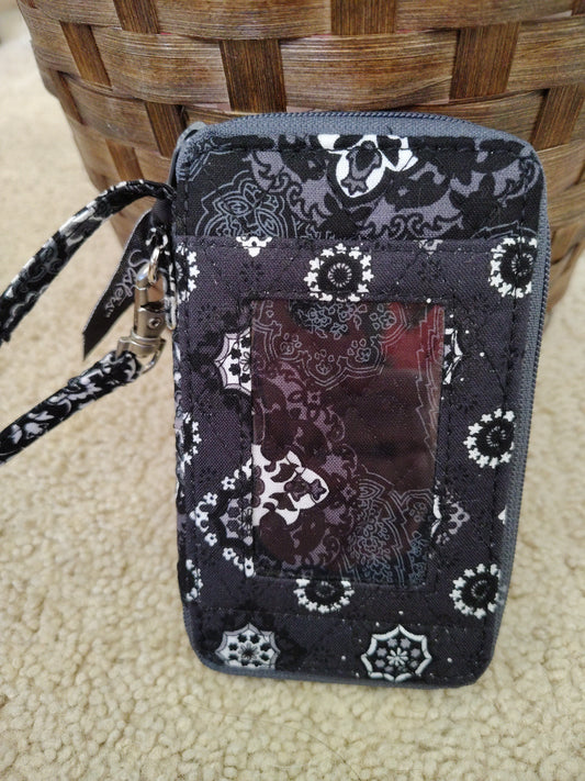 Sisters black zipper wallet