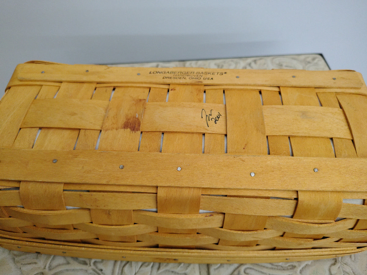 Longaberger Bread basket with liner