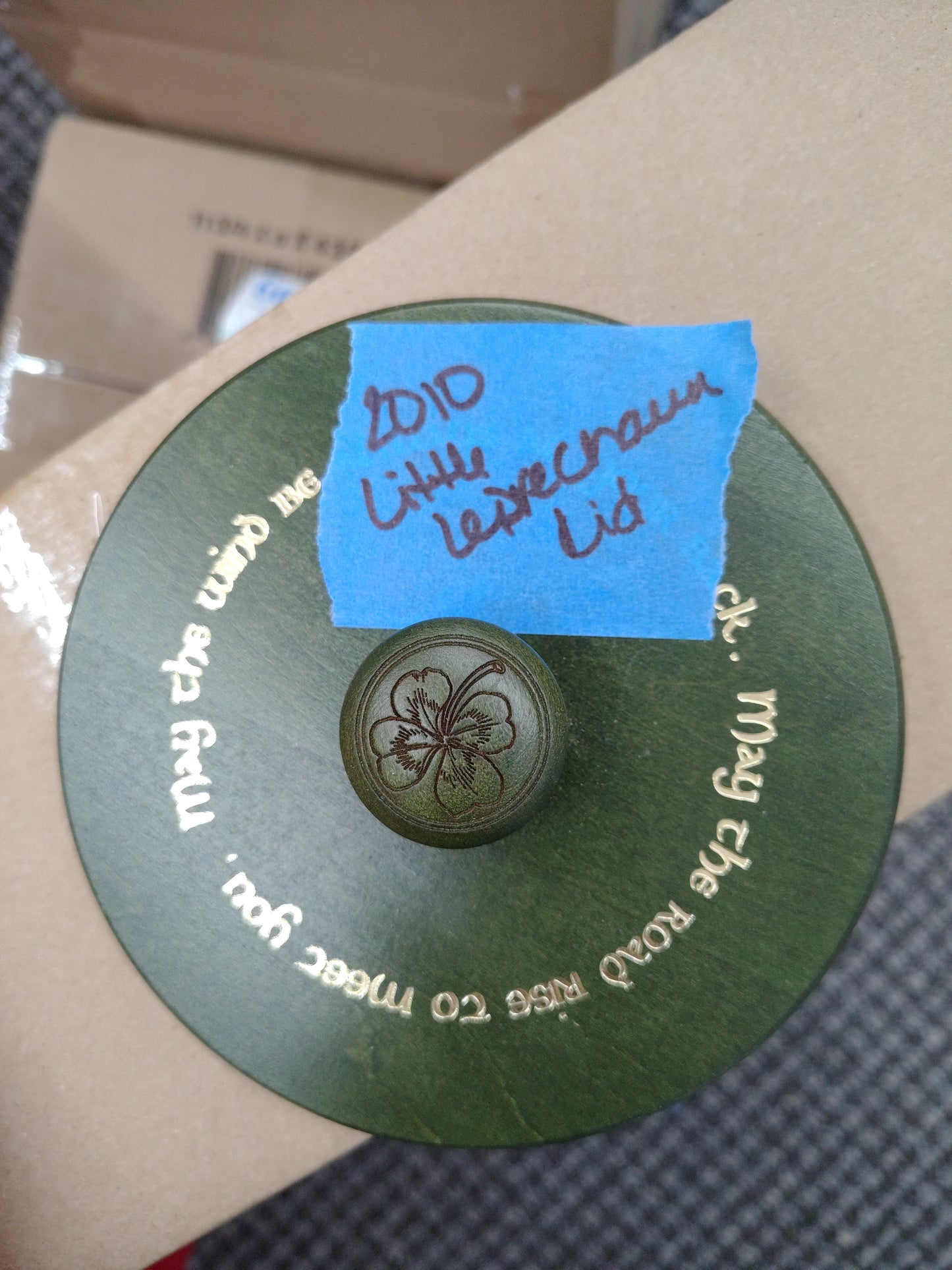 2010 Little Leprechaun Longaberger lid