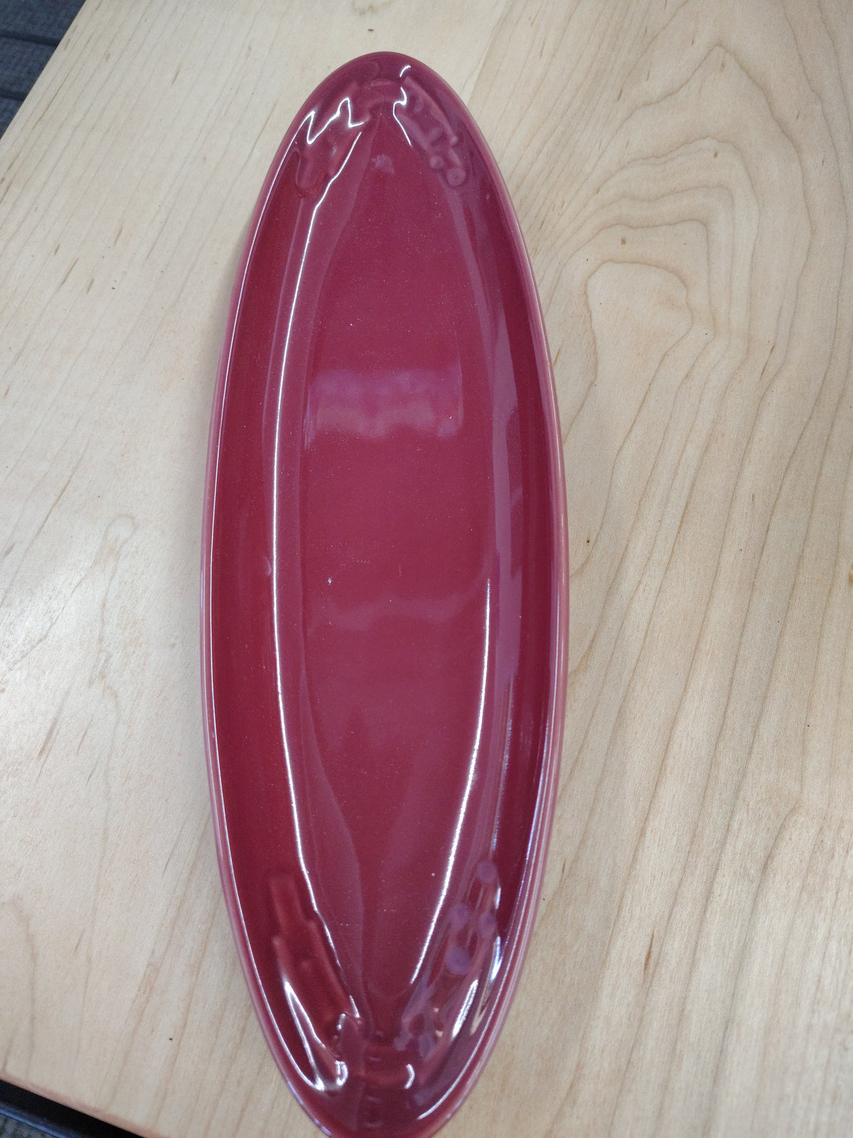 Longaberger long oval tray in paprika