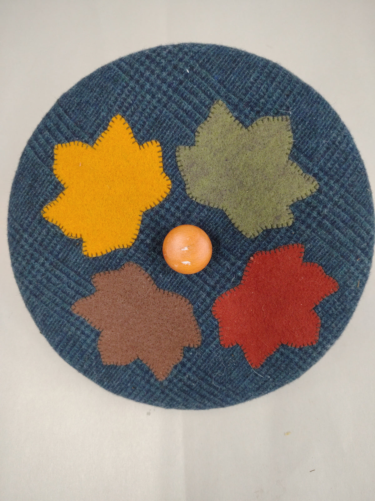 Longaberger Heart of Dresden fabric 8" lid